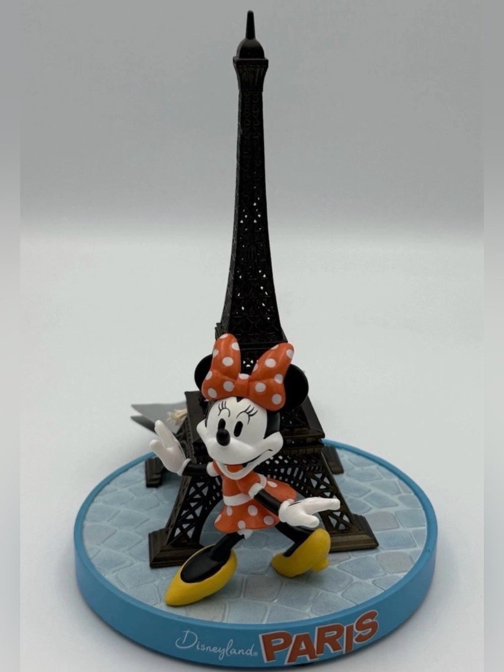 NEW Disney Parks Minnie Mouse Eiffel Tower Paris Figure Figurine Statue 8" - Picture 1 of 7